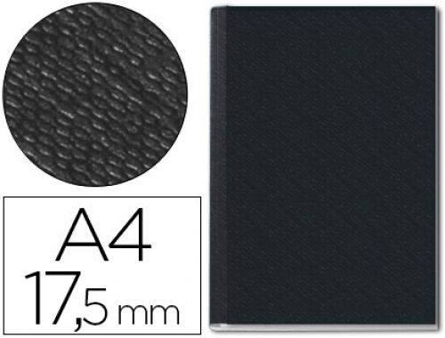 Capa de encadernacao channel rigida 73940095 preto lombada 17,5 mm capacidade 175 folhas , Leitz , 44274 , 4002432373550